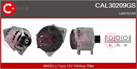 CAL30209GS CASCO Генератор