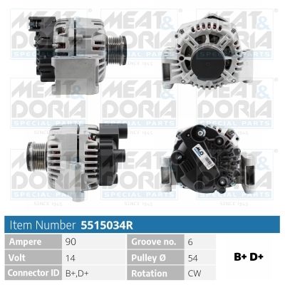 5515034R MEAT & DORIA Генератор