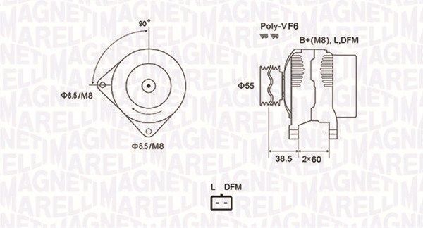 063731933010 MAGNETI MARELLI Генератор