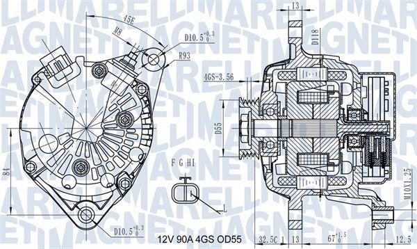 063731725010 MAGNETI MARELLI Генератор