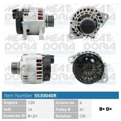 5530040R MEAT & DORIA Генератор