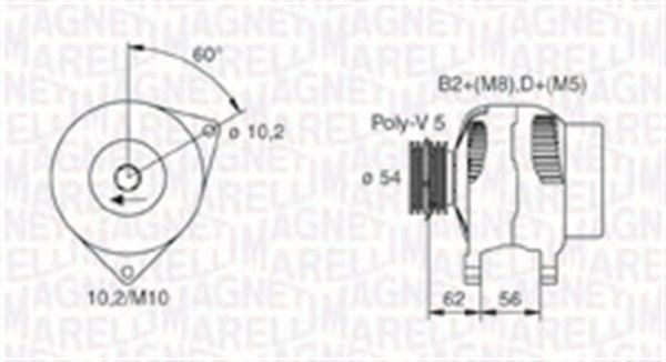 063731748010 MAGNETI MARELLI Генератор