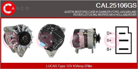 CAL25106GS CASCO Генератор