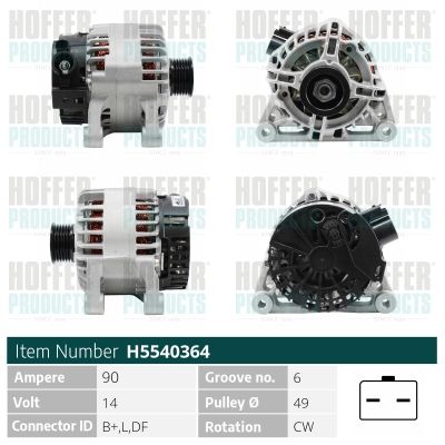 H5540364 HOFFER Генератор