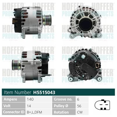 H5515043 HOFFER Генератор