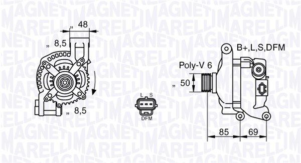 063377420010 MAGNETI MARELLI Генератор