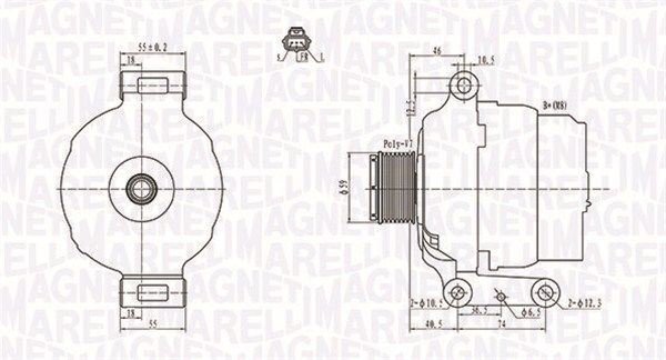 063731639010 MAGNETI MARELLI Генератор