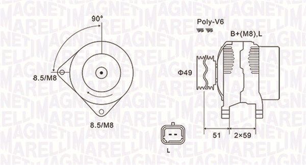 063731881010 MAGNETI MARELLI Генератор