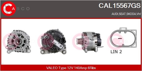 CAL15567GS CASCO Генератор