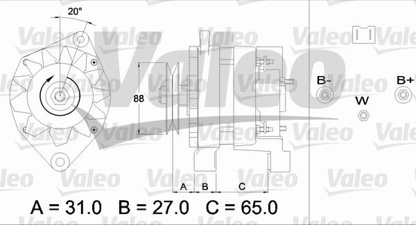 436651 VALEO Генератор