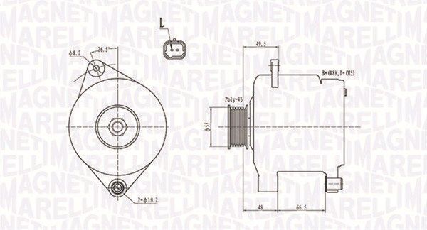 063731444010 MAGNETI MARELLI Генератор