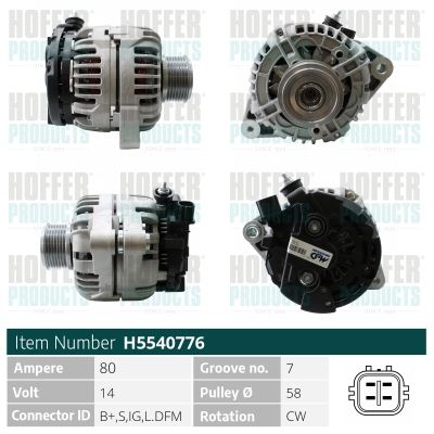 H5540776 HOFFER Генератор