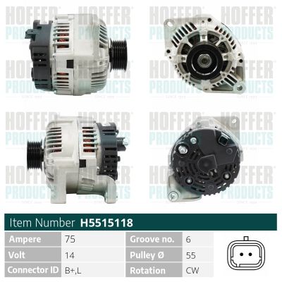 H5515118 HOFFER Генератор