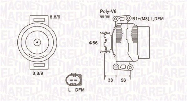 063731754010 MAGNETI MARELLI Генератор