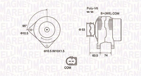 063731905010 MAGNETI MARELLI Генератор
