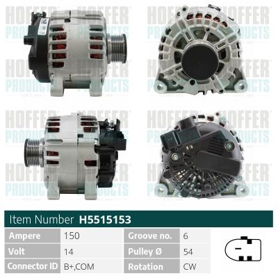 H5515153 HOFFER Генератор