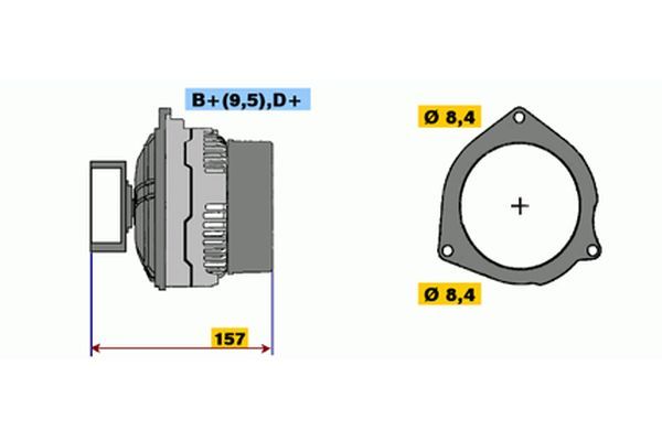 9120333230 BOSCH Генератор