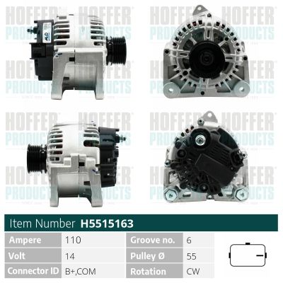 H5515163P HOFFER Генератор
