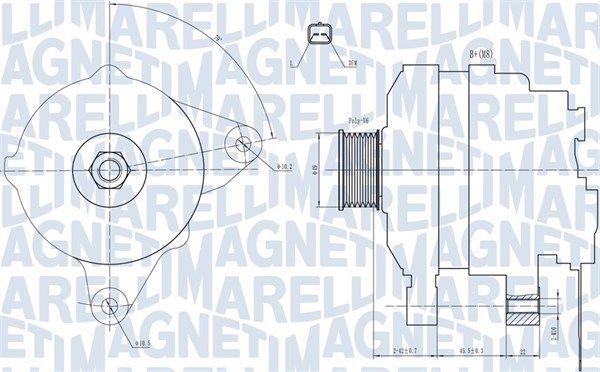 063731665010 MAGNETI MARELLI Генератор