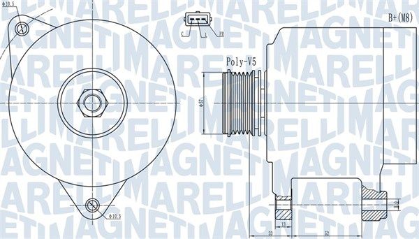 063732133010 MAGNETI MARELLI Генератор
