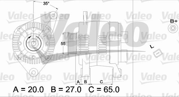 437196 VALEO Генератор