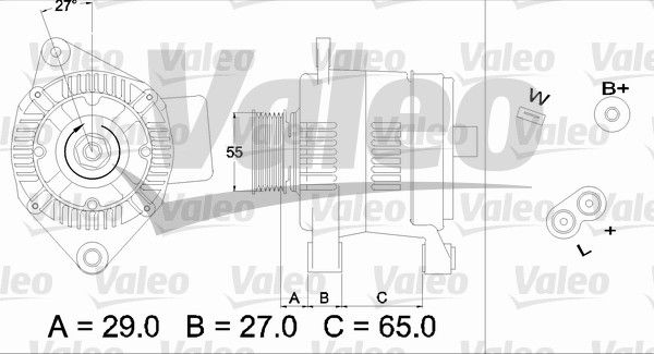436470 VALEO Генератор