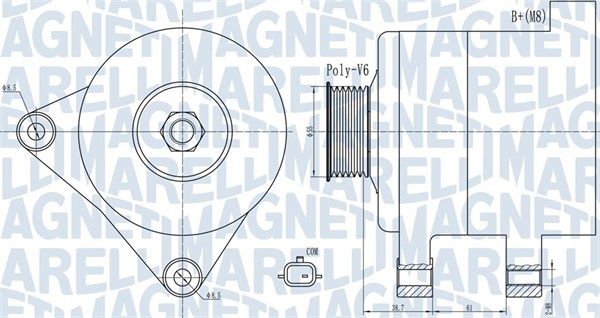 063732003010 MAGNETI MARELLI Генератор
