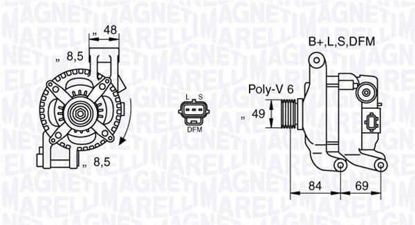 063377417010 MAGNETI MARELLI Генератор