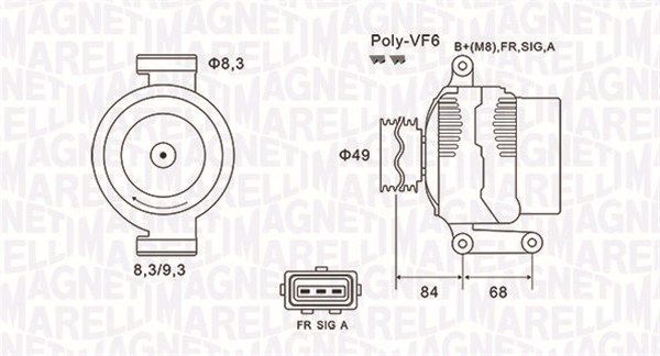063731864010 MAGNETI MARELLI Генератор