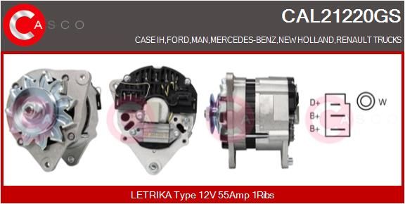 CAL21220GS CASCO Генератор