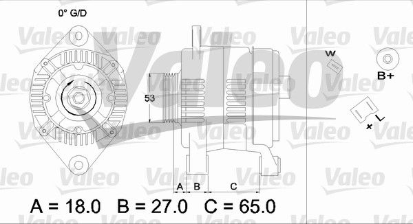 436656 VALEO Генератор