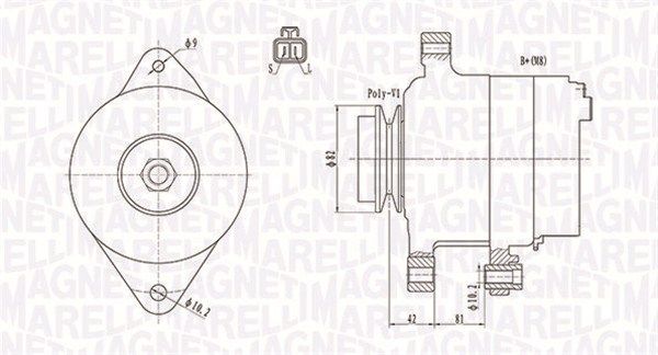 063731806010 MAGNETI MARELLI Генератор