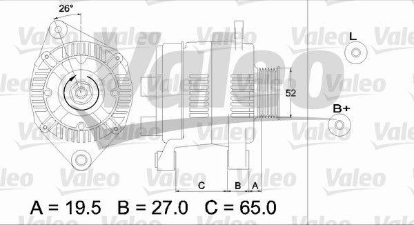 437142 VALEO Генератор