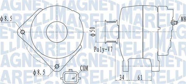 063732057010 MAGNETI MARELLI Генератор