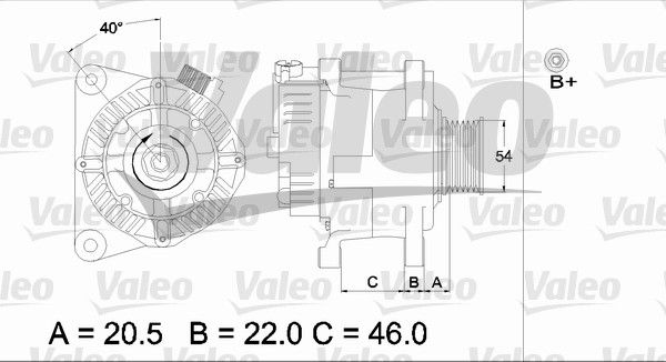 437193 VALEO Генератор