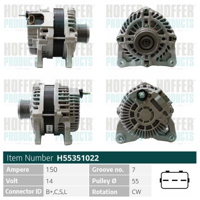 H55351022 HOFFER Генератор