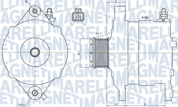 063731602010 MAGNETI MARELLI Генератор