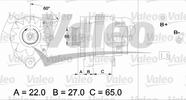 436457 VALEO Генератор