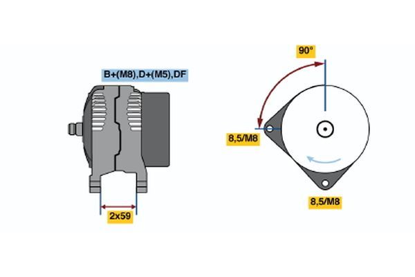 0123515009 BOSCH Генератор