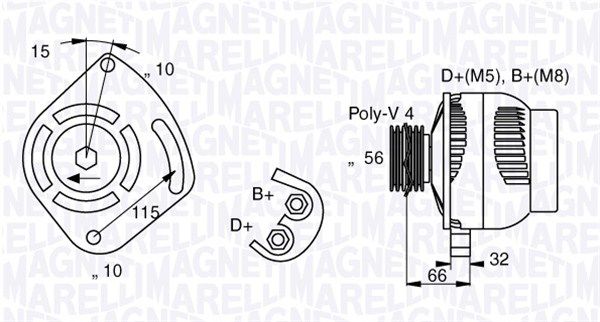 063377012010 MAGNETI MARELLI Генератор