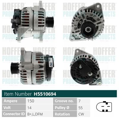 H5510694 HOFFER Генератор