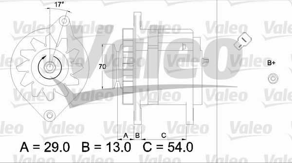 436501 VALEO Генератор