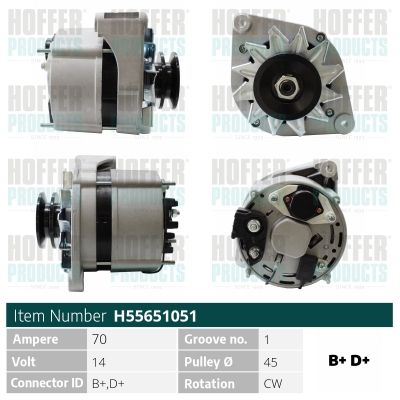 H55651051 HOFFER Генератор