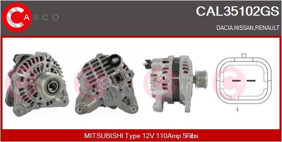 CAL35102GS CASCO Генератор