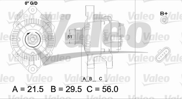 436752 VALEO Генератор