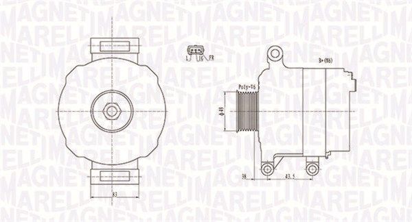 063731676010 MAGNETI MARELLI Генератор