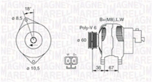 063731521010 MAGNETI MARELLI Генератор