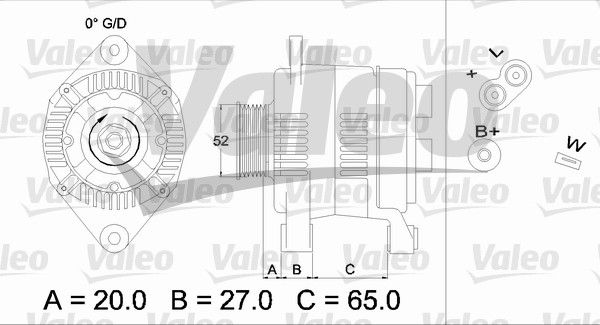436617 VALEO Генератор