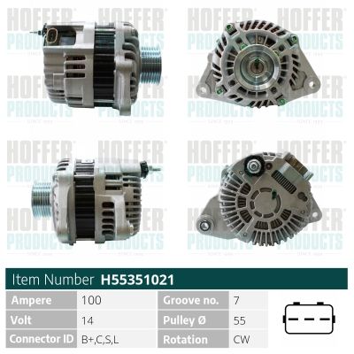 H55351021 HOFFER Генератор