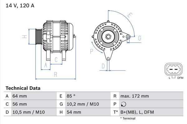 0986049990 BOSCH Генератор